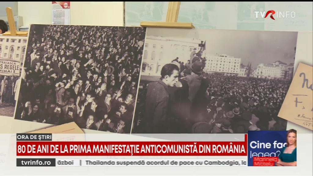 80 de ani de la prima manifestație anticomunistă, din noiembrie 1945. CNSAS a refăcut atmosfera de atunci, printr-o expoziție