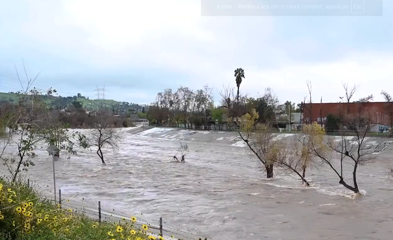 SUA: Ordine de evacuare la Los Angeles unde va ploua torenţial de Crăciun