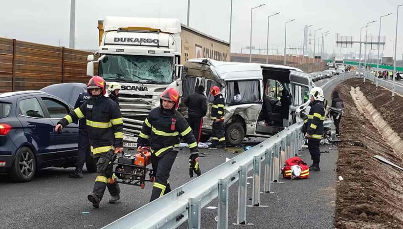 Accident grav în primele ore de circulație pe noul tronson al A7