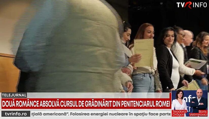 Două românce absolvă cursul de gradinărit din penitenciarul Romei și urmează să se angajeze local