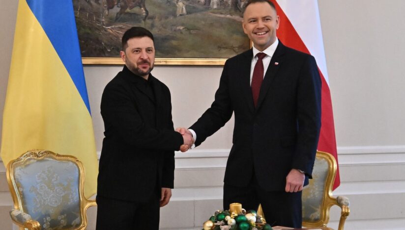 Președintele Volodimir Zelenski s-a întâlnit cu omologul său polonez la Varșovia
