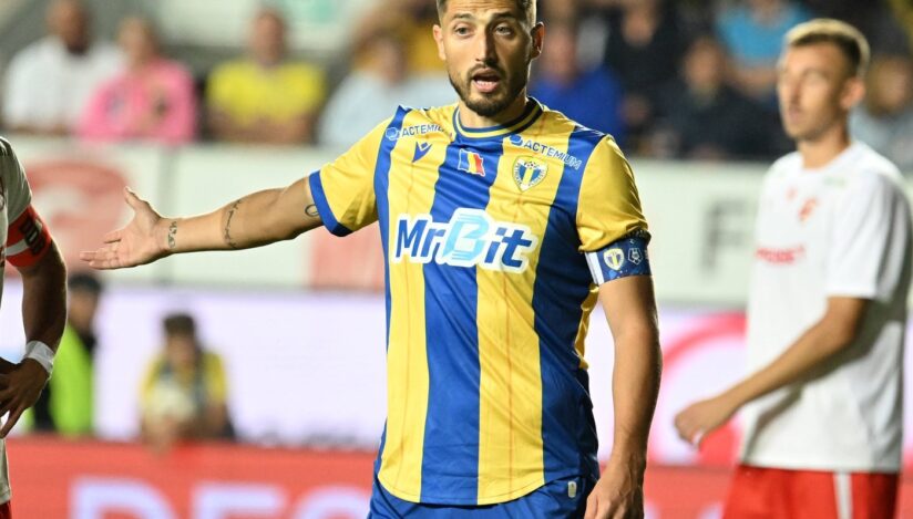 Gicu Grozav (Petrolul) a marcat golul remizei cu Dinamo / Profimedia Images