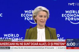 Ursula von der Leyen, la Forumul Economic Mondial de la Davos: ”Europa trebuie să se schimbe permanent. Tarifele suplimentare propuse sunt o greșeală, mai ales între aliați”