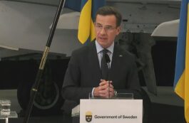 Premierul suedez Ulf Kristersson / captura video