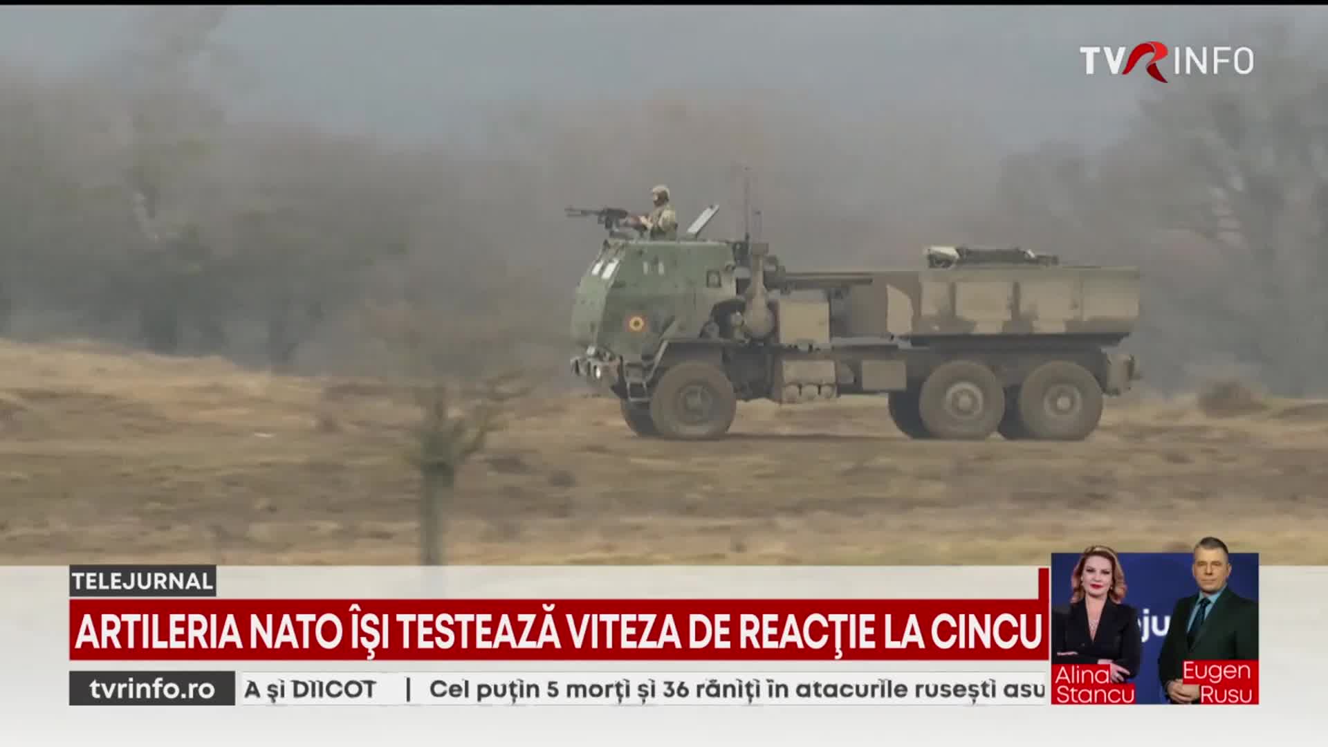 Dynamic Front: exercițiu NATO la Cincu, cu artilerie și radare integrate. Colaborarea statelor Alianței Nord-Atlantice, testată în România