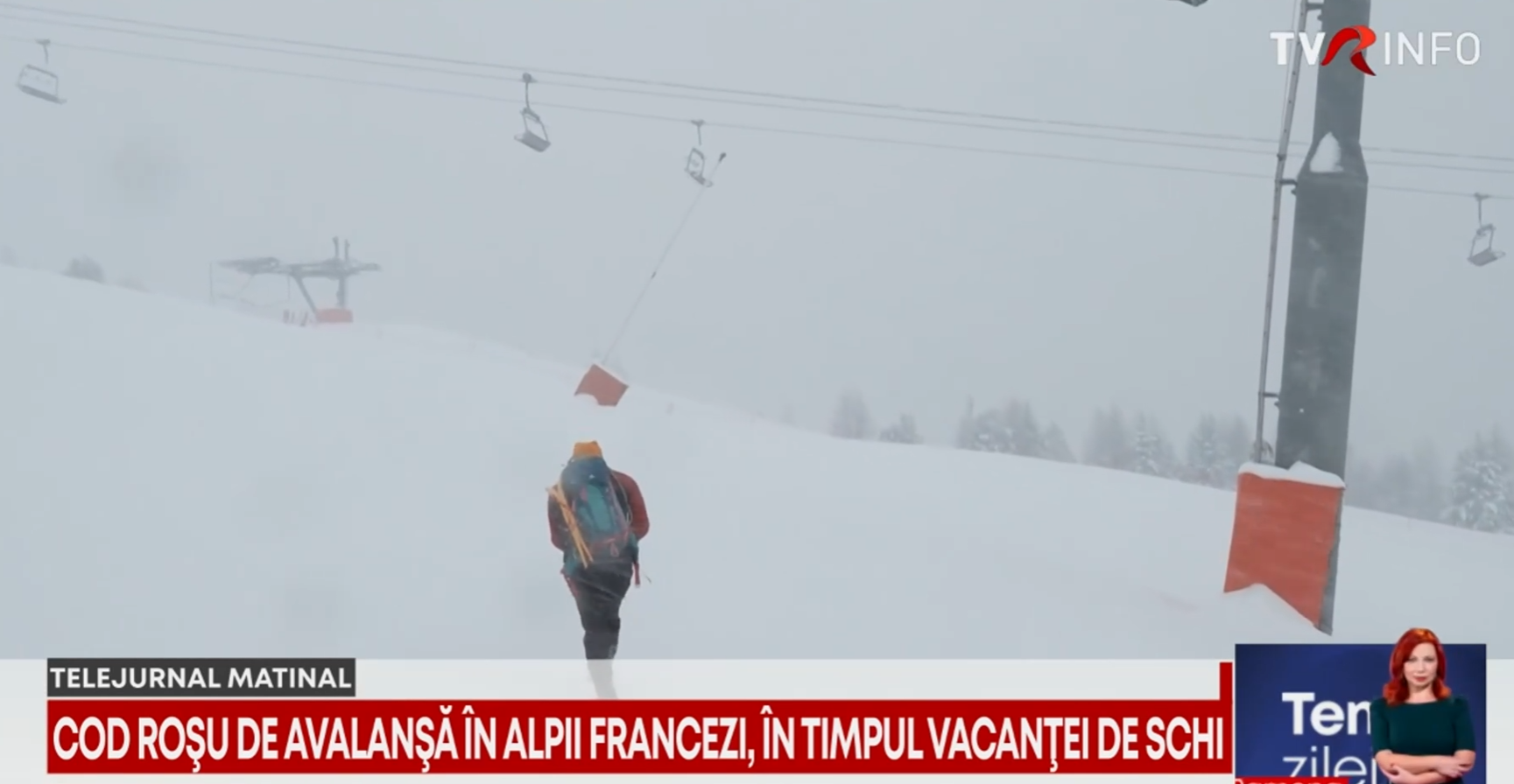 Cod roşu de avalanşă în Alpii francezi, în plină vacanţă de schi