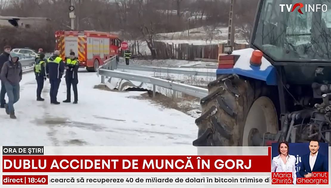 Dublu accident de muncă într-o localitate din Gorj
