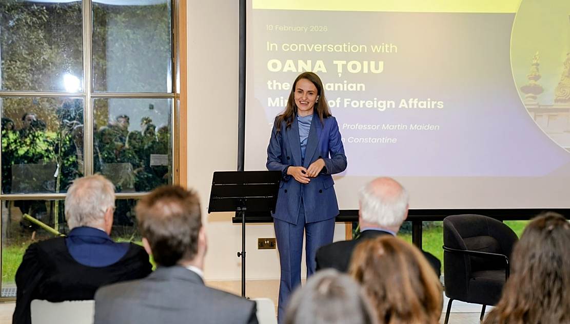 Oana Țoiu, ministra de Externe: „Educația și limba maternă sunt punțile care ne țin conectați, indiferent de distanță. E valabil și la Universitatea Oxford”