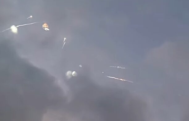 Rachete iraniene interceptate / captura video