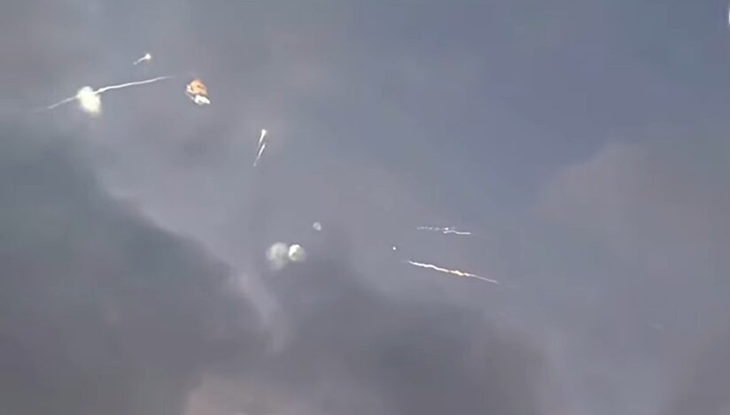 Rachete iraniene interceptate / captura video