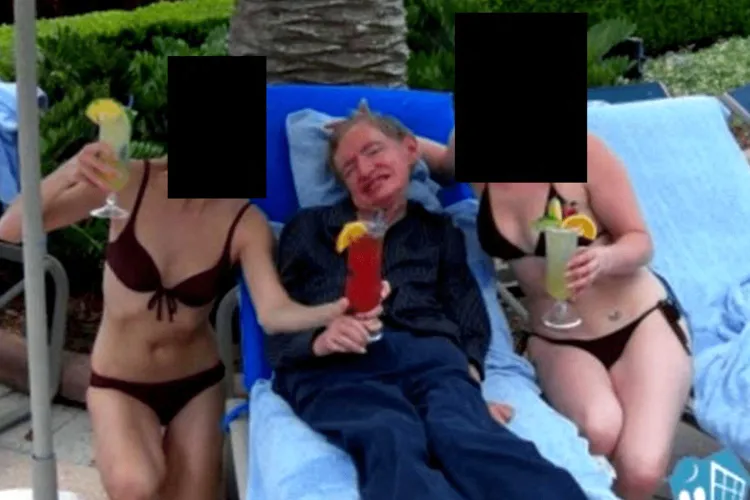 Stephen Hawking, în dosarele Epstein. Apare într-o fotografie alături de două femei în bikini, despre care familia spune că erau îngrijitoarele lui