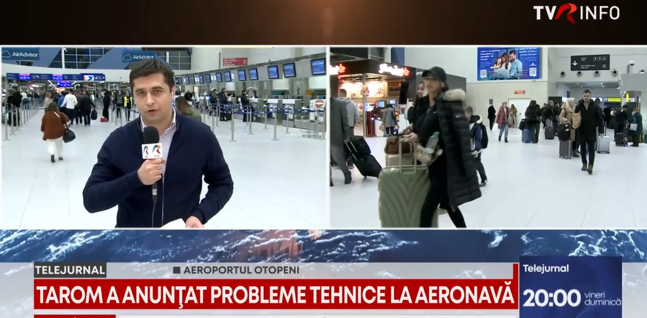 Cursă Tarom spre Paris, 7 ore întârziere, din cauza unor probleme tehnice ale aeronavei