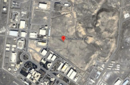 Natanz, Iran, facilitate nucleară / Google maps
