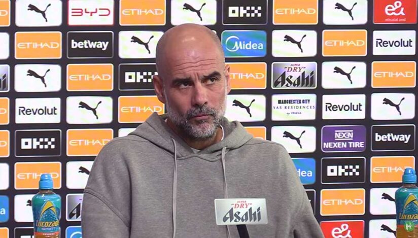 Pep Guardiola, conferință de presă / captură video
