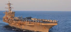 Portavionul american USS Abraham Lincoln / captura video