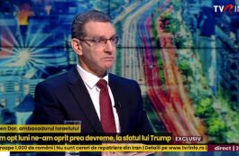 Ambasadorul Israelului, Lior Ben Dor, exclusiv la TVR Info, despre Iran: Nu putem permite să dețină armament nuclear militar care va fi folosit împotriva noastră