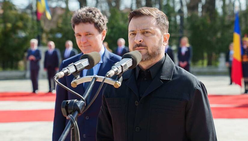 Volodimir Zelenski la Cotroceni / presidency.ro
