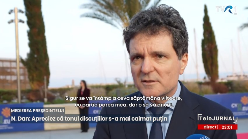 Nicușor Dan: Sigur se va întâmpla ceva săptămâna viitoare, cu participarea mea, dar o să vă anunț