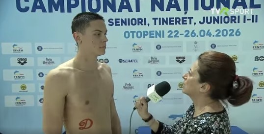 David Popovici, în exclusivitate la TVR Sport, după ce a câștigat prima medalie de aur în 2026: Am venit să mă dezmorțesc