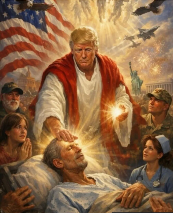 Donald Trump a șters postarea de pe rețelele sociale în care apare înfățișat ca Iisus