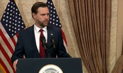 JD Vance conferință de presă / captura video