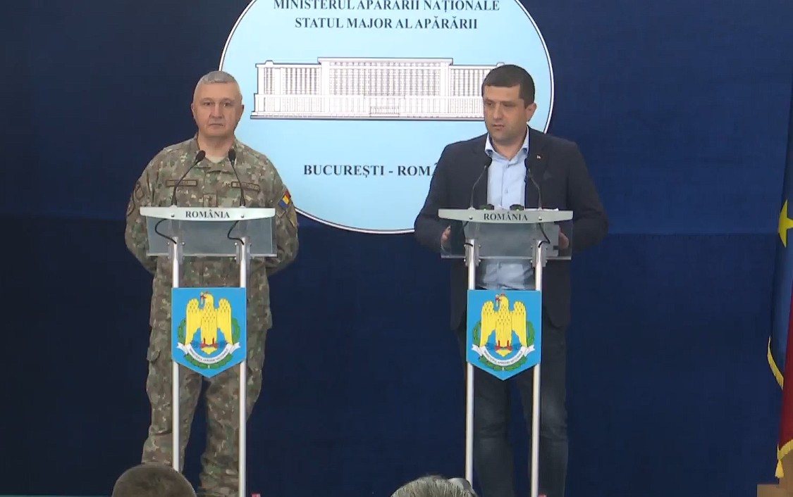 Conferință de presă la sediul MApN, după prăbușirea dronei de la Galați. Radu Miruță: „Am transmis NATO o listă cu propuneri de capabilități de care Armata Română are nevoie pentru a lupta eficient împotriva dronelor”