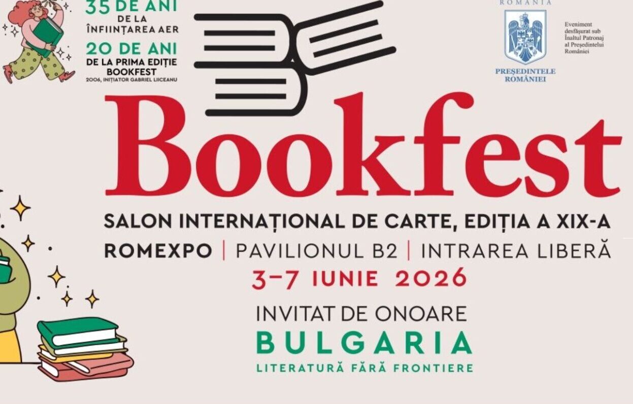 Cea de-a XIX-a ediție a Salonului Internațional de Carte Bookfest are loc în perioada 3-7 iunie