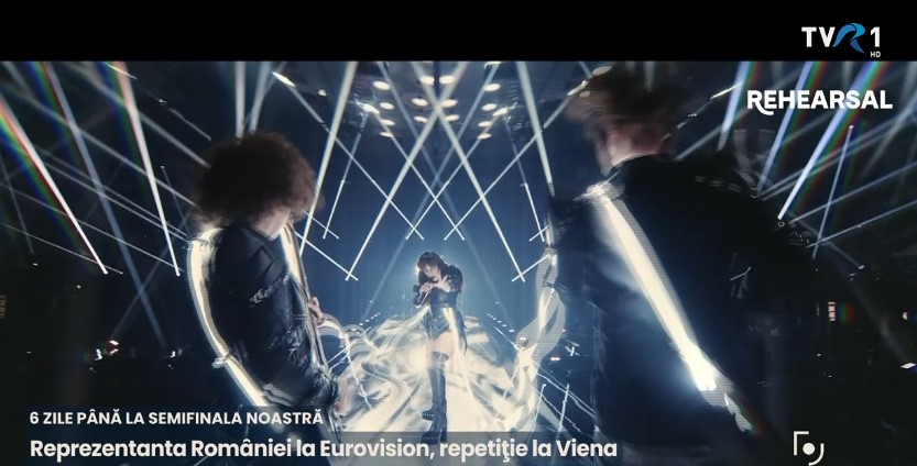 Alexandra Căpitănescu, reprezentanta României la Eurovision, a participat la a doua repetiție pe scena de la Viena