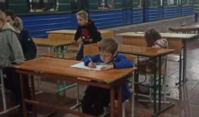 Elevi în Kharkiv / foto: x.com
