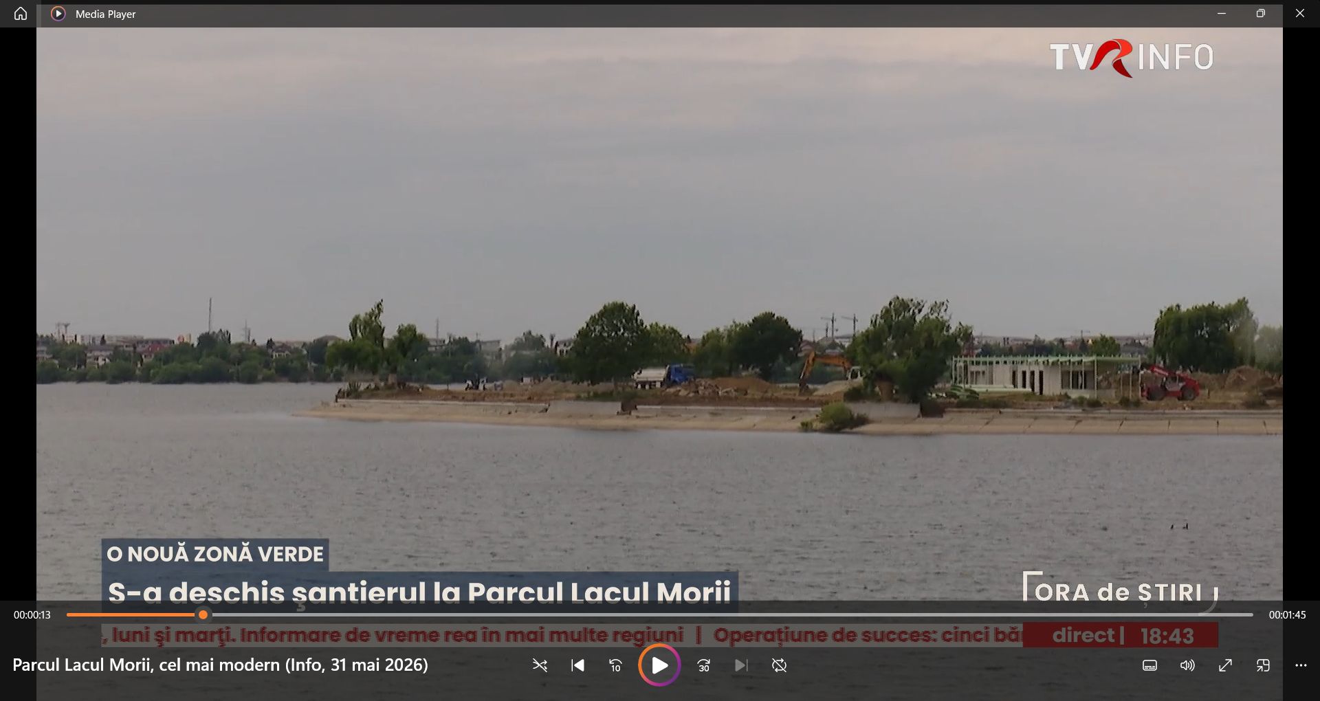 Insula Lacul Morii din Capitală prinde contur. Lucrările sunt realizate 70%, iar finalizarea este programată pentru luna iulie