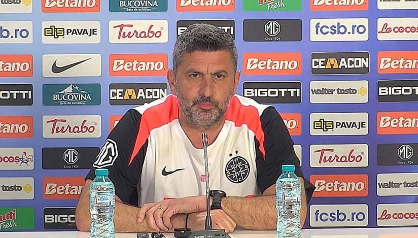 Marius Baciu, antrenor FCSB / captura video