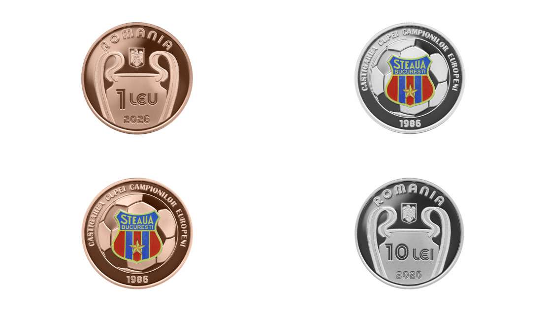 BNR a lansat emisiunea numismatică ”Steaua București – 40 de ani de la câștigarea Cupei Campionilor Europeni”, la Sevilla în 1986