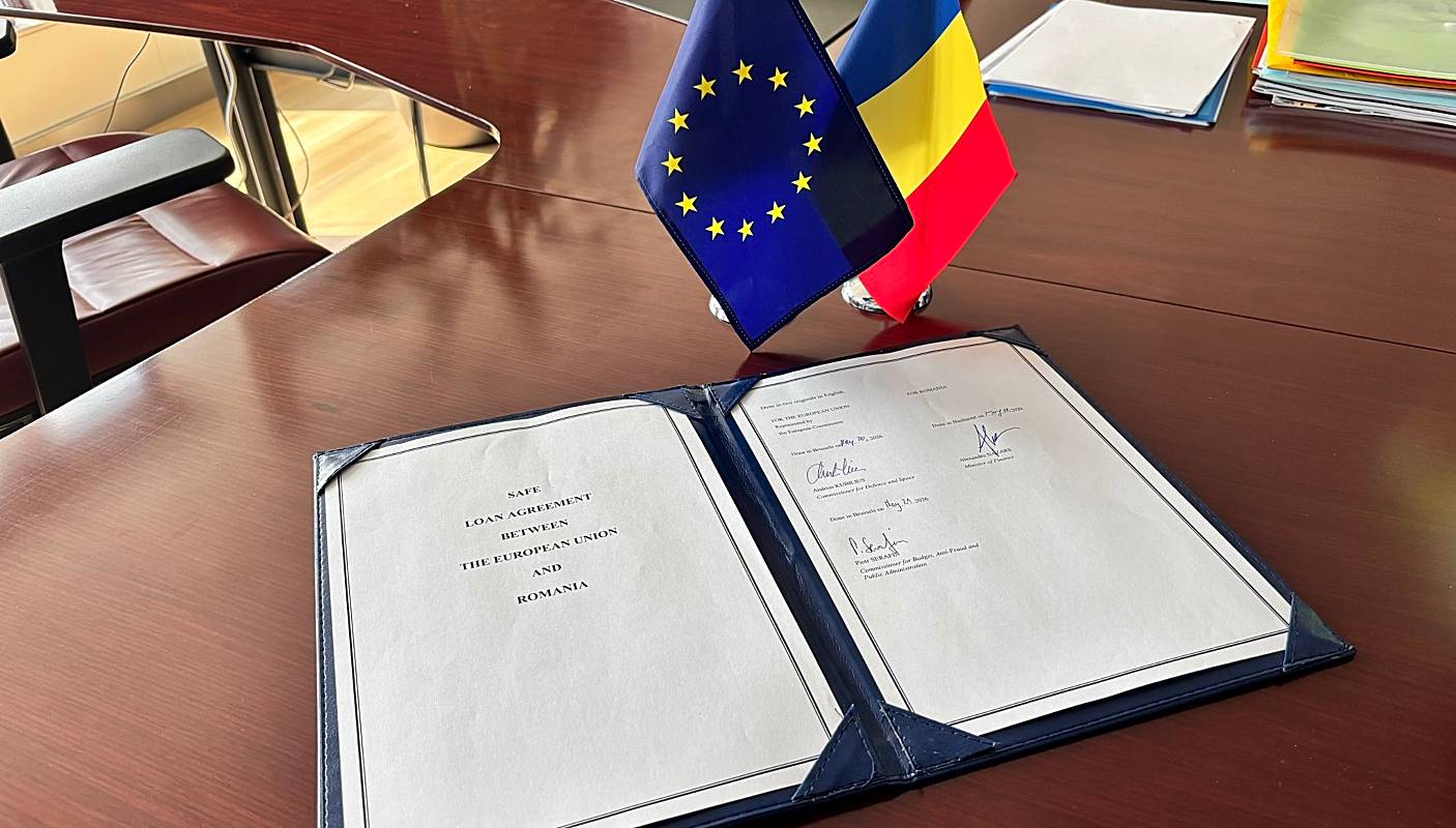Comisia Europeană a semnat acordul de împrumut pentru programul SAFE cu România