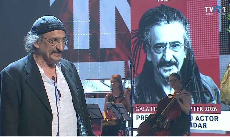 Moment inedit la Gala Premiilor UNITER, cu actorul maghiar Tibor Pálffy, premiat pentru rol secundar masculin: Pentru că sunt ungur, îmi prezint scuzele de rigoare