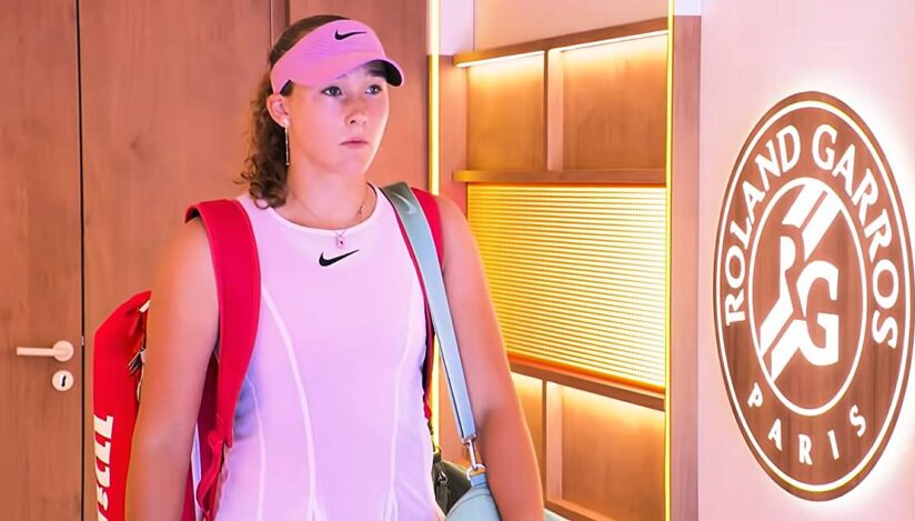 Mirra Andreeva, Roland Garros / captura video