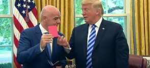 Infantino și Trump / captura video