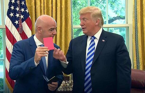 Infantino și Trump / captura video