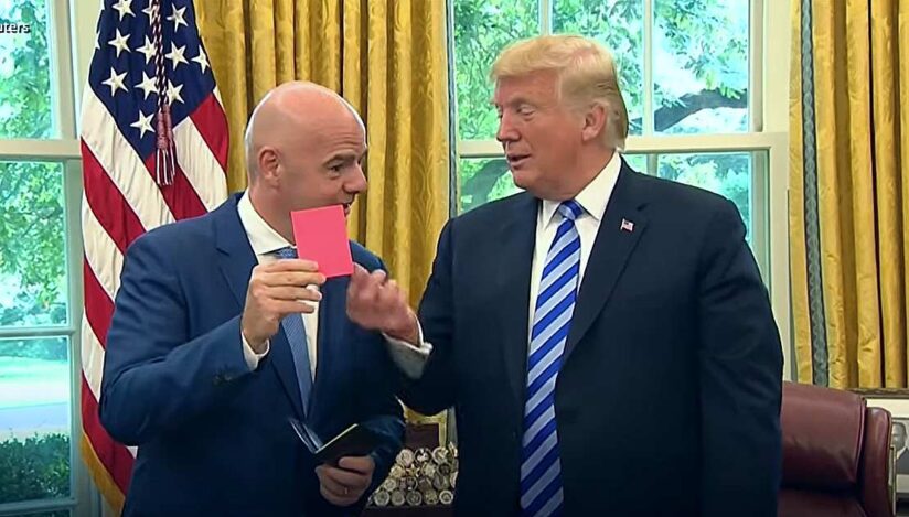 Infantino și Trump / captura video