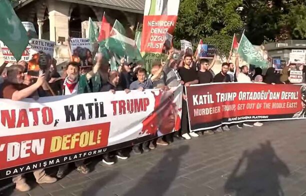 Demonstrații anti-NATO în Turcia / captura video