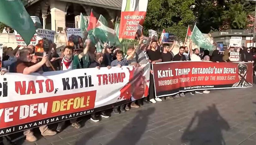 Demonstrații anti-NATO în Turcia / captura video